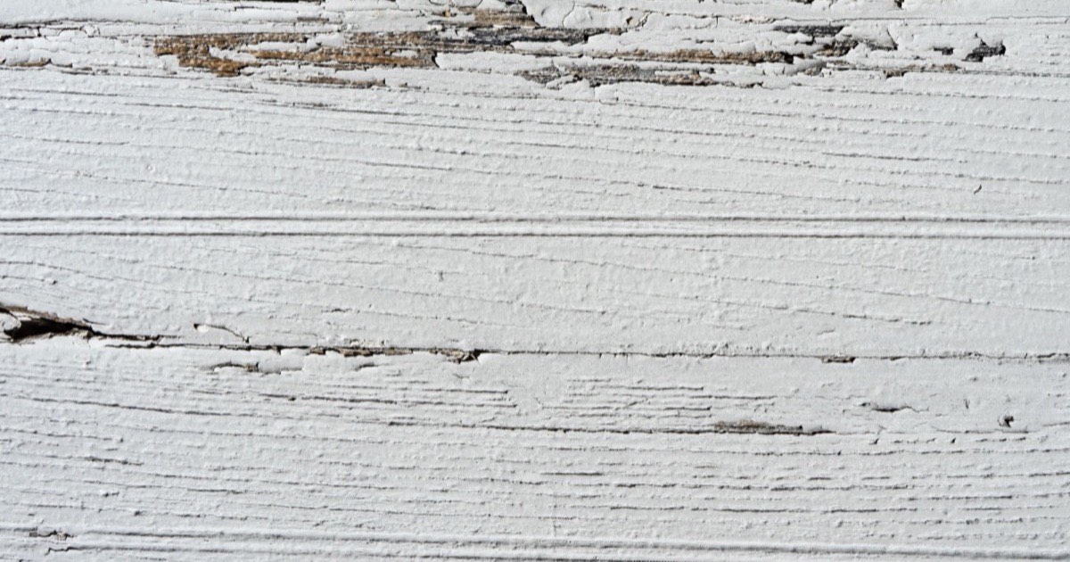 A painted MDF panel being stripped
